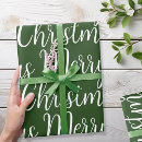 Search for merry christmas script wrapping paper White