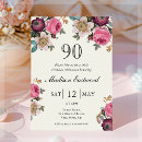 Search for vintage 90th birthday invitations Adult birthday party