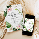 Search for hibiscus baby shower invitations Elegant