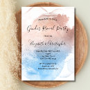 Search for watercolor gender reveal invitations Pink blue