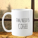 Search for owl quote mugs Black and white