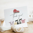 Search for farm animal thank you cards Barnyard