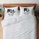 Search for engagement pillowcases Newlywed