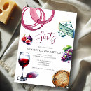Search for wine tasting birthday invitations Cheers to 60 years