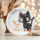 Search for halloween party plates Black cat
