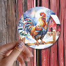 Search for rustic rooster stickers Barn