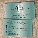 Search for metallic blue business cards Monogram monogrammed