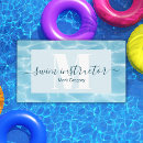 Search for swim instructor business cards Modern