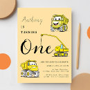 Search for backhoe birthday invitations Excavator bulldozer backhoe