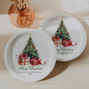 Search for elegant christmas paper plates Watercolor christmas tree