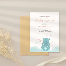 Search for hippo invitations Watercolor