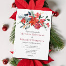 Search for poinsettia wedding invitations Festive