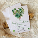 Search for clover baby shower invitations Irish