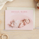 Search for pink birth announcement cards Simple