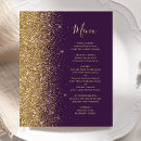 Search for purple and gold menus Elegant