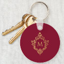 Search for burgundy with key rings Antique