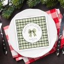 Search for plaid christmas napkins Coquette