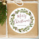 Search for watercolor holly berries stickers Merry christmas