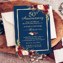 Search for burgundy anniversary invitations Red