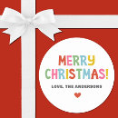 Search for round christmas stickers Minimal