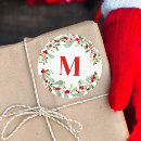 Search for red monogram stickers Holly