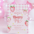 Search for fruit birthday invitations Berry sweet birthday