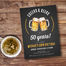 Search for cheers to 50 years birthday invitations Fifty