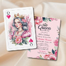 Search for vegas baby invitations Queen of hearts
