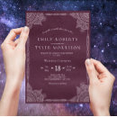 Search for purple paisley wedding invitations Indian