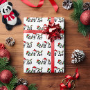 Search for panda christmas wrapping paper Santa