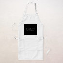 Search for classy aprons Black and white