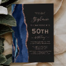 Search for dark blue birthday invitations Chic