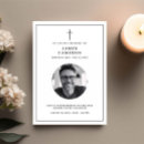 Search for in loving memory invitations Black and white