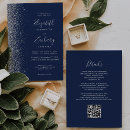 Search for navy blue glitter invitations Chic