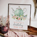 Search for tea party posters Pink flowers