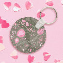 Search for whimsical heart key rings Floral
