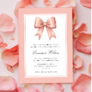 Search for satin bow invitations Vintage