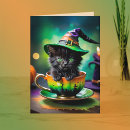 Search for green halloween cards Cat