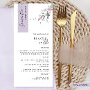 Search for lavender dinner menus Watercolor floral