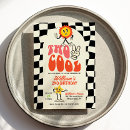 Search for two cool party invitations Chequered