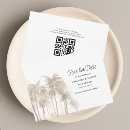 Search for palm tree save the dates Rustic