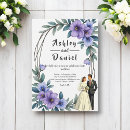 Search for cartoon bride and groom wedding invitations Elegant