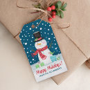 Search for snowman gift tags Xmas