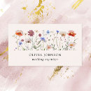 Search for wildflower business cards Modern elegant