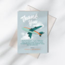 Search for airplane thank you cards Blue