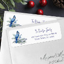 Search for blue jay return address labels Watercolor