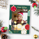 Search for red green white christmas cards Family photo
