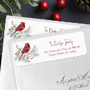 Search for northern cardinal return address labels Snow