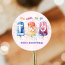 Search for 2nd birthday party stickers Two cool