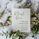 Search for green rehearsal dinner invitations Boho